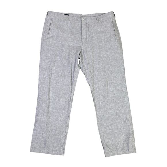 Perry Ellis Linen Cotton Straight Leg Trouser Pants US Mens 38x29 - Picture 1 of 5